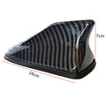 Universal Carbon Fiber Look Car Roof Top Mount Shark Fin Aerial Antenna Toppers Auto Radio AM FM Antenna Signal Amplifier Aerial