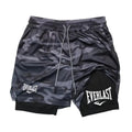 Men Running Shorts 2 in 1 Double-deck Sport Shorts Sportswear Gym Fitness Short Pants Training Jogging Bottom Men's Clothing