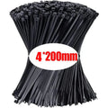 1000/100Pcs Nylon Cable Ties Self-locking Cord Ties Straps Adjustable Cables Fastening Loop Home Office Wire Zip Ties Wholesale
