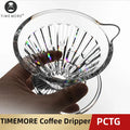 TIMEMORE PCTG Crystal Eye dripper coffee dripper pour over coffee maker Conical coffee filter cup hand drip reusable filters